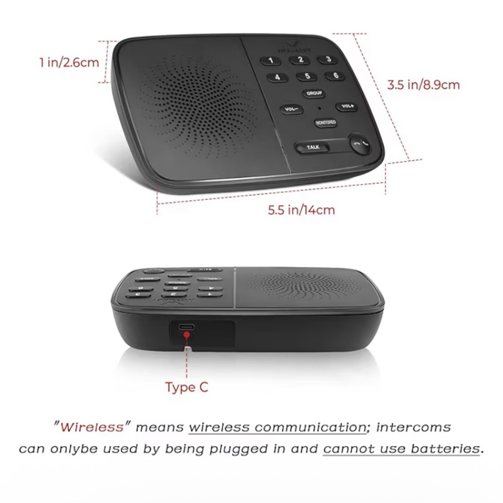 Hosmart Wireless Intercom System Two Way Real-Time - Picture 4 of 8